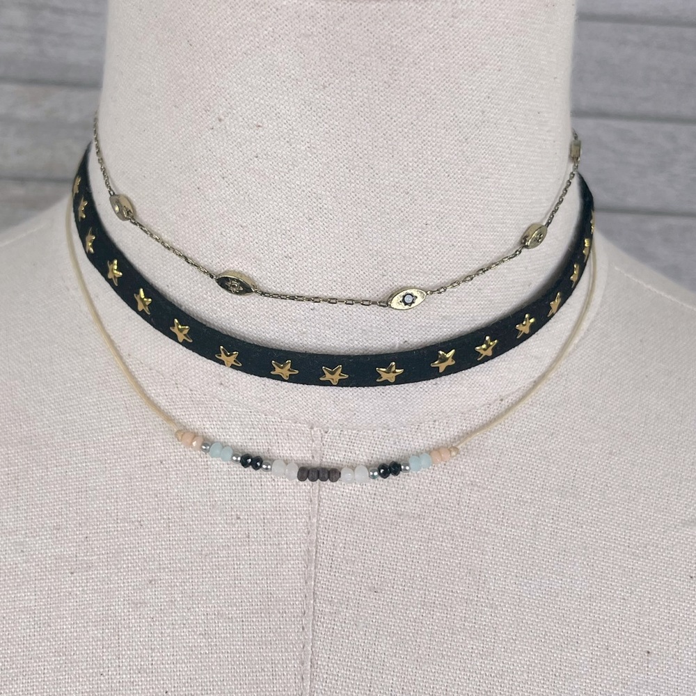 Necklace/Choker Set of 3 Boho-OS